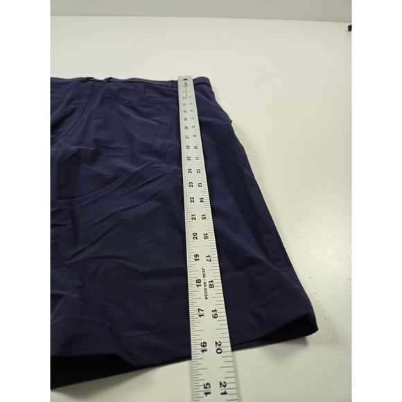 Greyson Sequoia Shorts Mens 31 Chino Navy Blue 10" Golf Stretch Performance - Picture 9 of 13